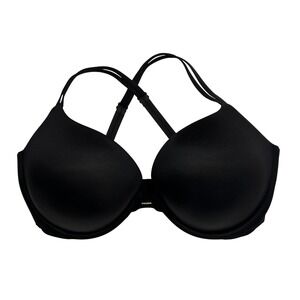 Victoria's Secret Very Sexy Push-Up Bra 36DDD Black Rhinestone Convertible Strap